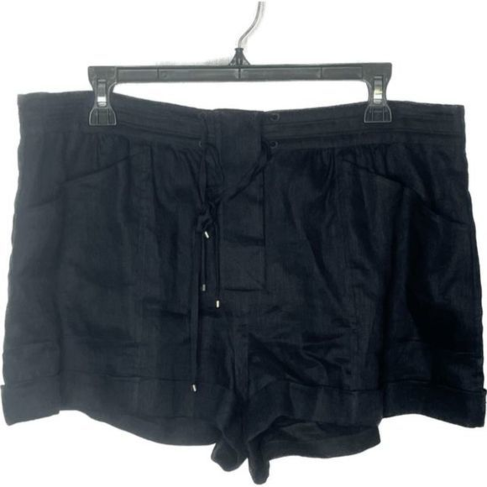 Diane VonFurstenberg Navy Blue Linen‎ Shorts NWOT